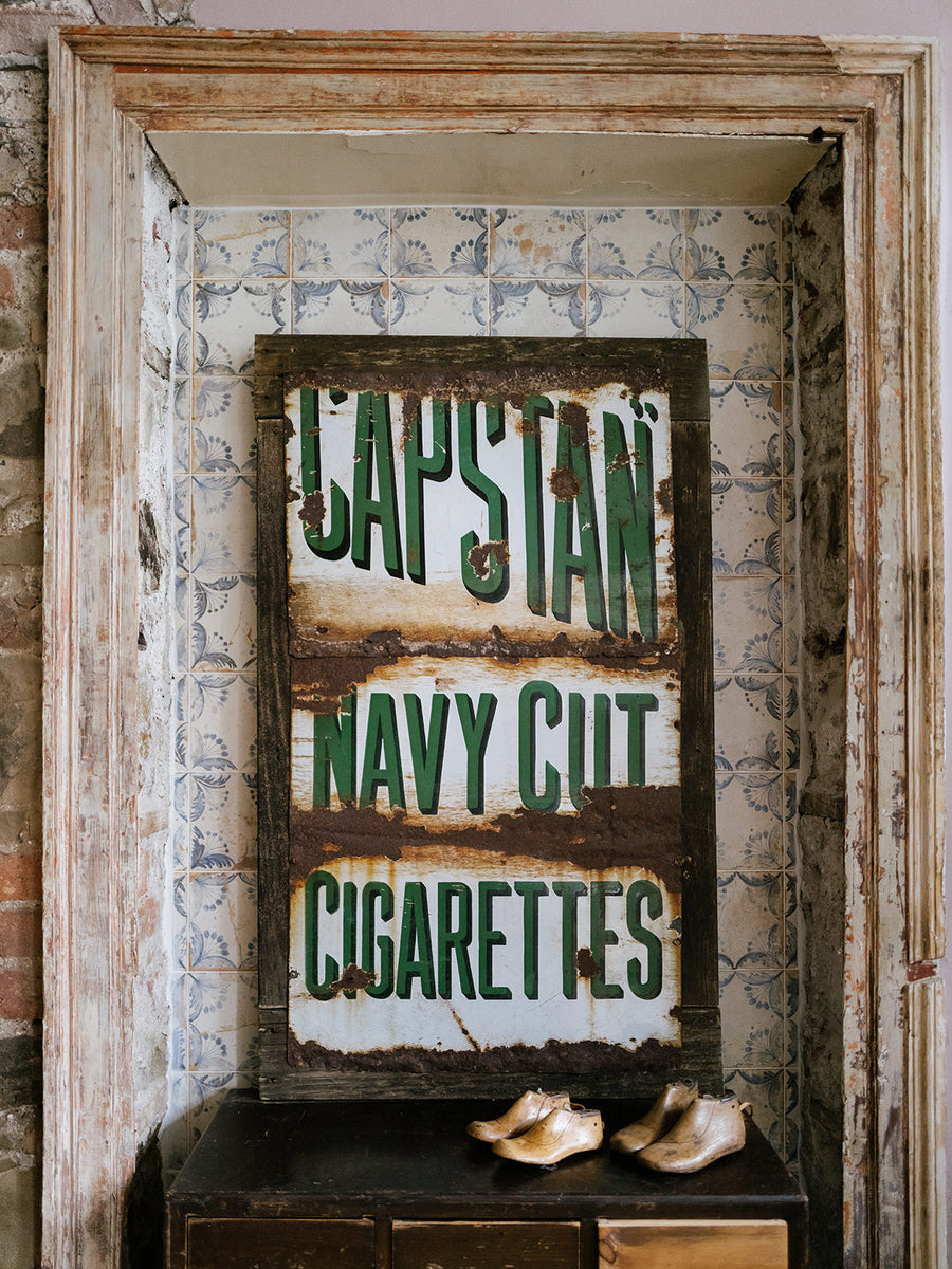 Capstan Navy Cut Cigarettes Enamel Sign Joy Thorpe