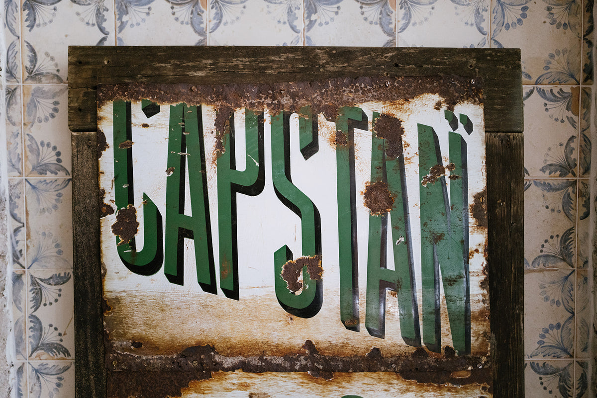 Capstan Navy Cut Cigarettes Enamel Sign Joy Thorpe